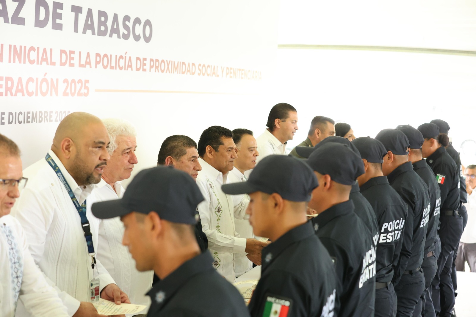 Egresan 150 nuevos elementos que reforzarán las acciones de seguridad en Tabasco, reactivándose la formación policial en la entidad.