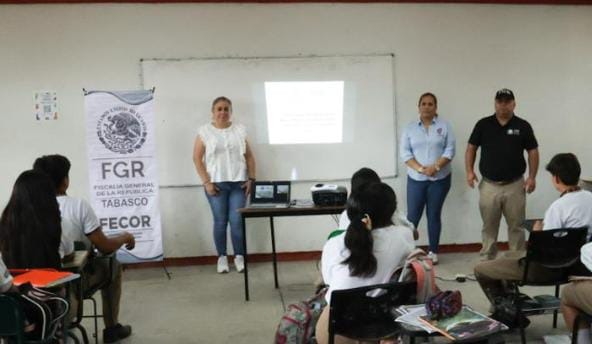 FGR IMPARTE PLÁTICAS DE PREVENCIÓN DEL DELITO A 300 ALUMNOS DE NIVEL MEDIO SUPERIOR EN CUNDUACÁN, TABASCO.