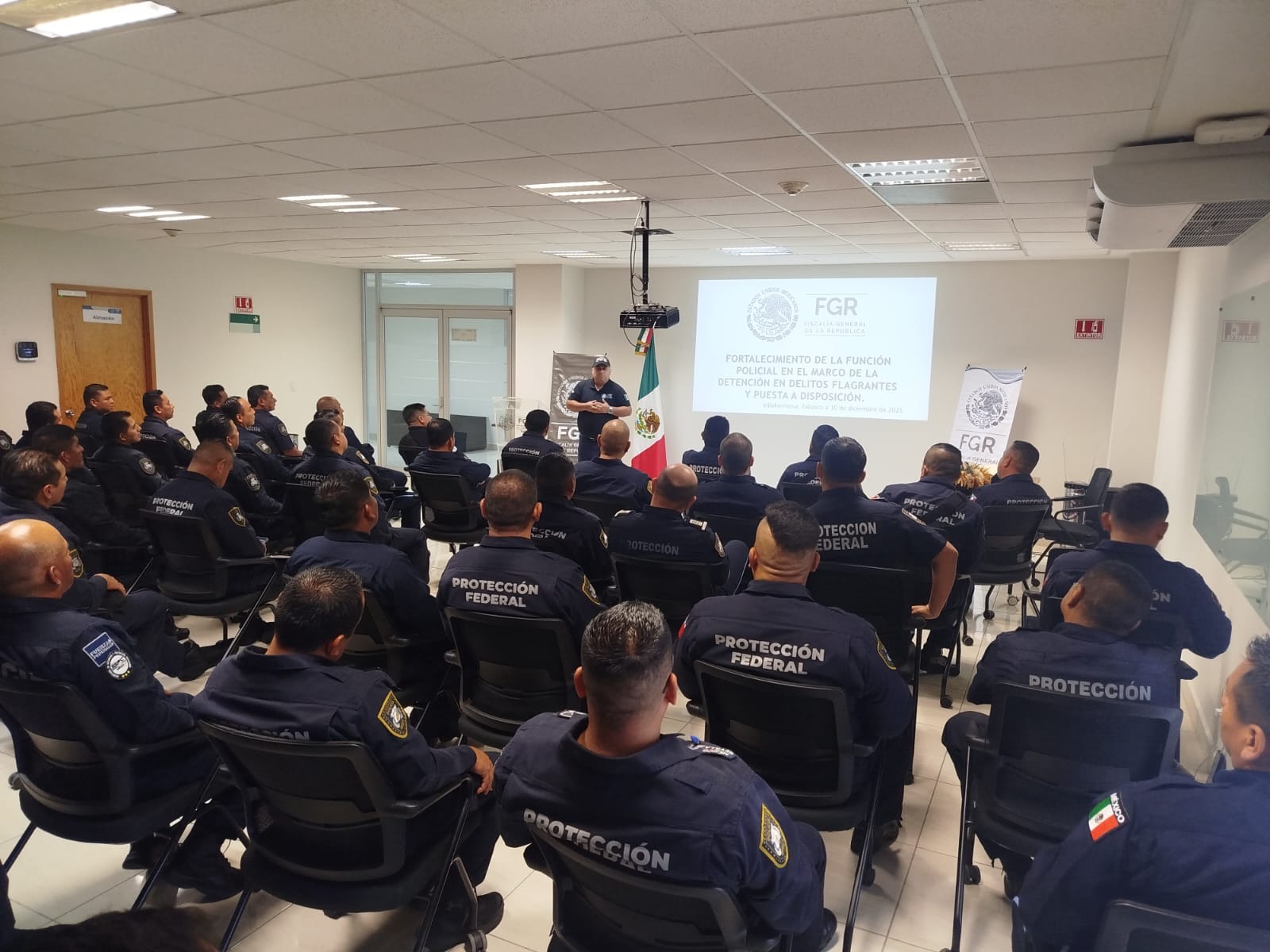 FGR CAPACITA A 50 PRIMEROS RESPONDIENTES DE LA SECRETARÍA DE SEGURIDAD Y PROTECCIÓN CIUDADANA FEDERAL.