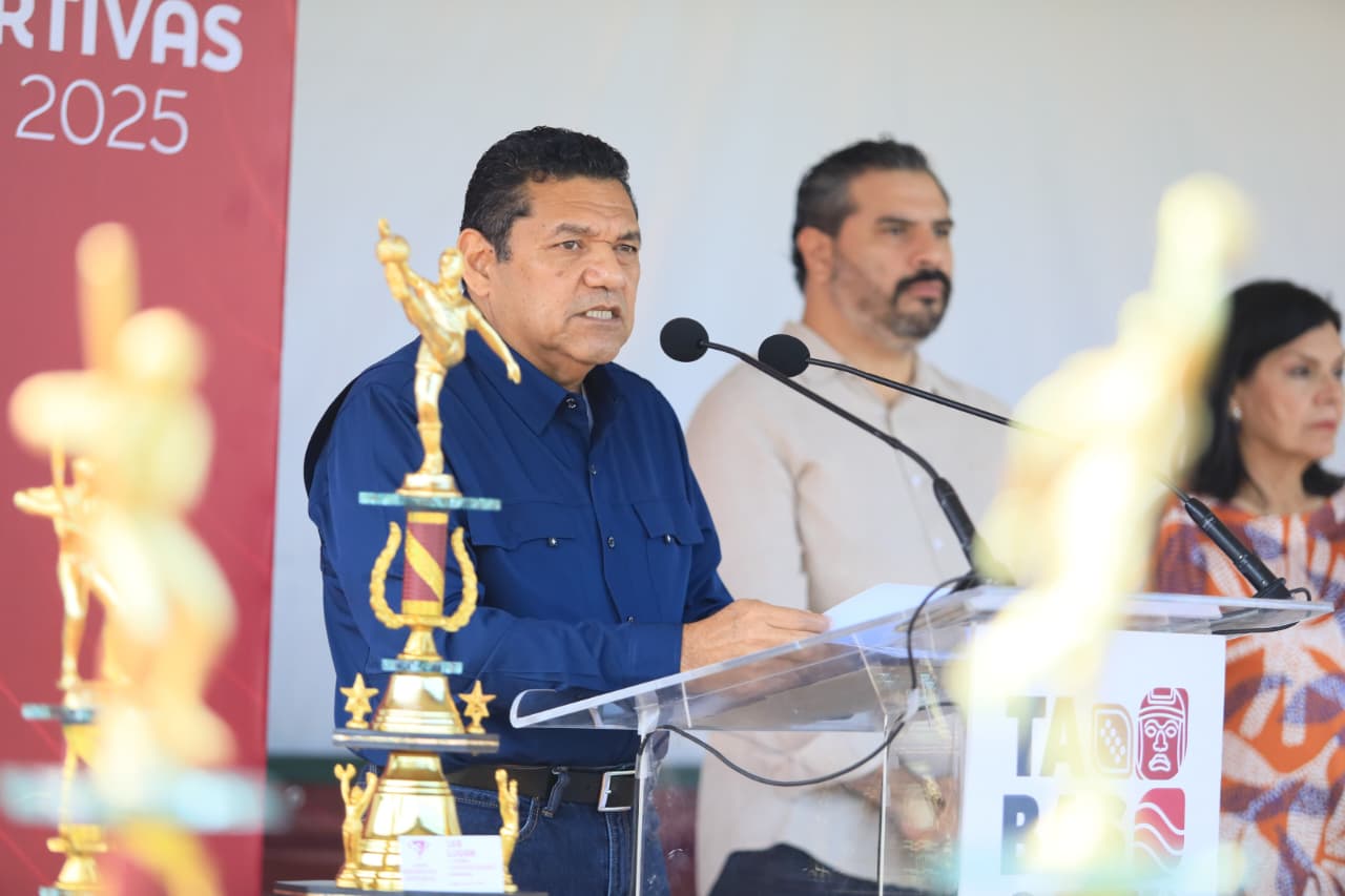 Impulsa Gobierno del Estado el deporte como herramienta real de transformación social; Gobernador Javier May inaugura fase final de las Ligas Estatales 2025.