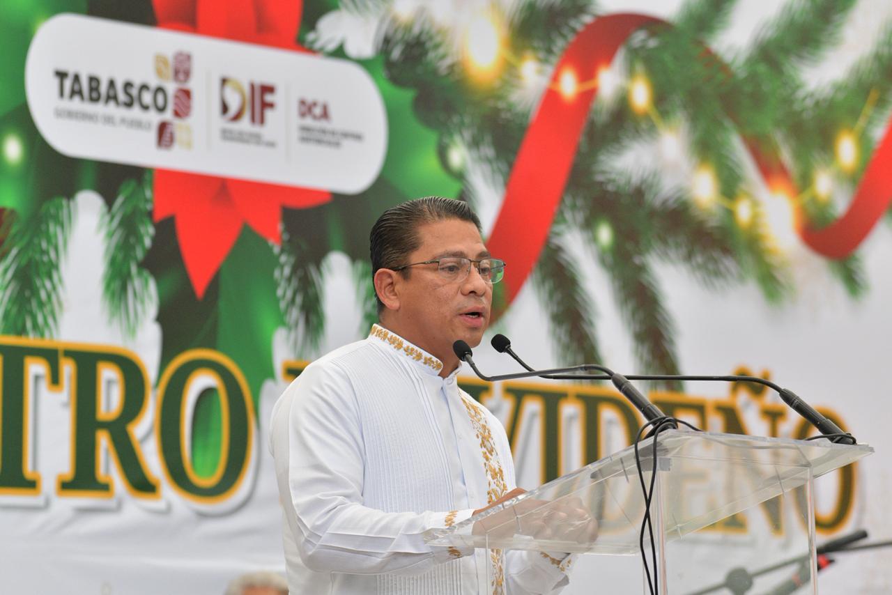 DIF Tabasco entregará mil comidas para que familias de escasos recursos vivan Una Navidad sin Hambre.