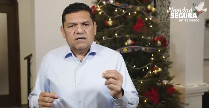 Unidad, esperanza y felicidad, así como el compromiso para lograr un Tabasco más próspero y de bienestar: los deseos del Gobernador Javier May a las y los tabasqueños esta Navidad.