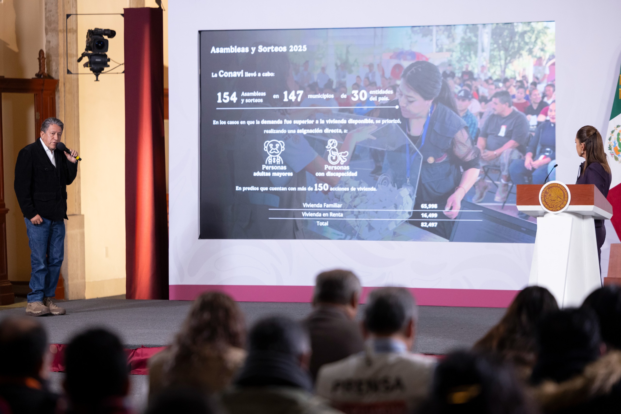 EL PROGRAMA VIVIENDA PARA EL BIENESTAR BENEFICIARÁ A CERCA DE 8 MILLONES DE FAMILIAS: PRESIDENTA CLAUDIA SHEINBAUM.