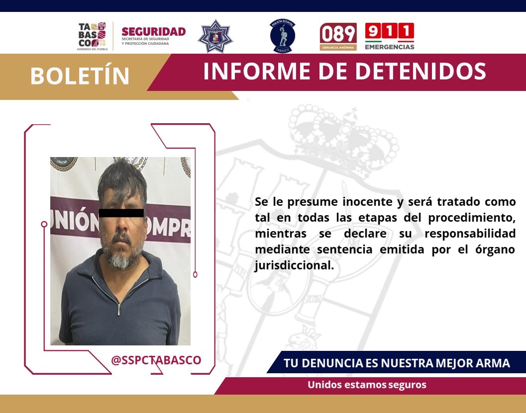 Fuerzas de Seguridad detienen a masculino por presuntos delitos contra la salud.
