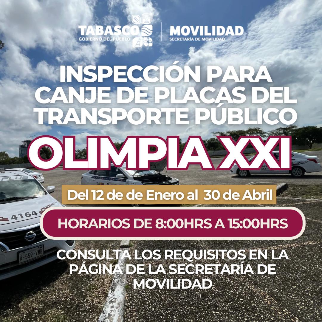 Lunes 12 de enero arranca inspección para canje de placas del transporte público; se actualizará y modernizará el padrón para seguridad de tabasqueños: SEMOVI.