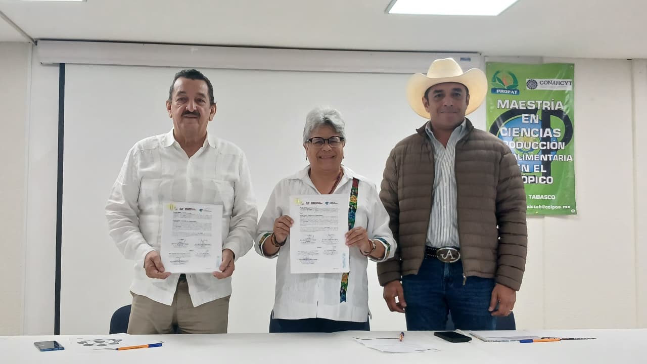 Establecen acuerdos por la investigación y la mejora del campo tabasqueño; firman convenio de colaboración SEDAP y COLPOS.