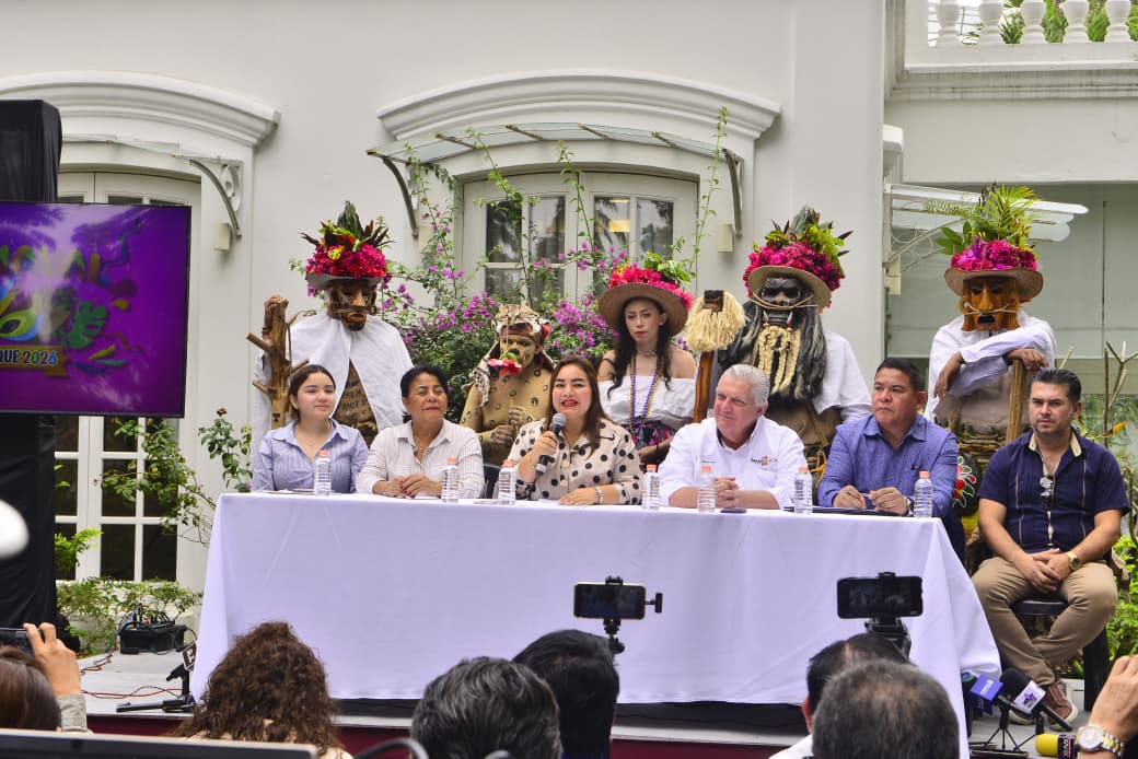 Gobierno del Estado impulsa la cultura como atractivo turístico; Tenosique se reporta listo para celebrar el Carnaval más raro del mundo.