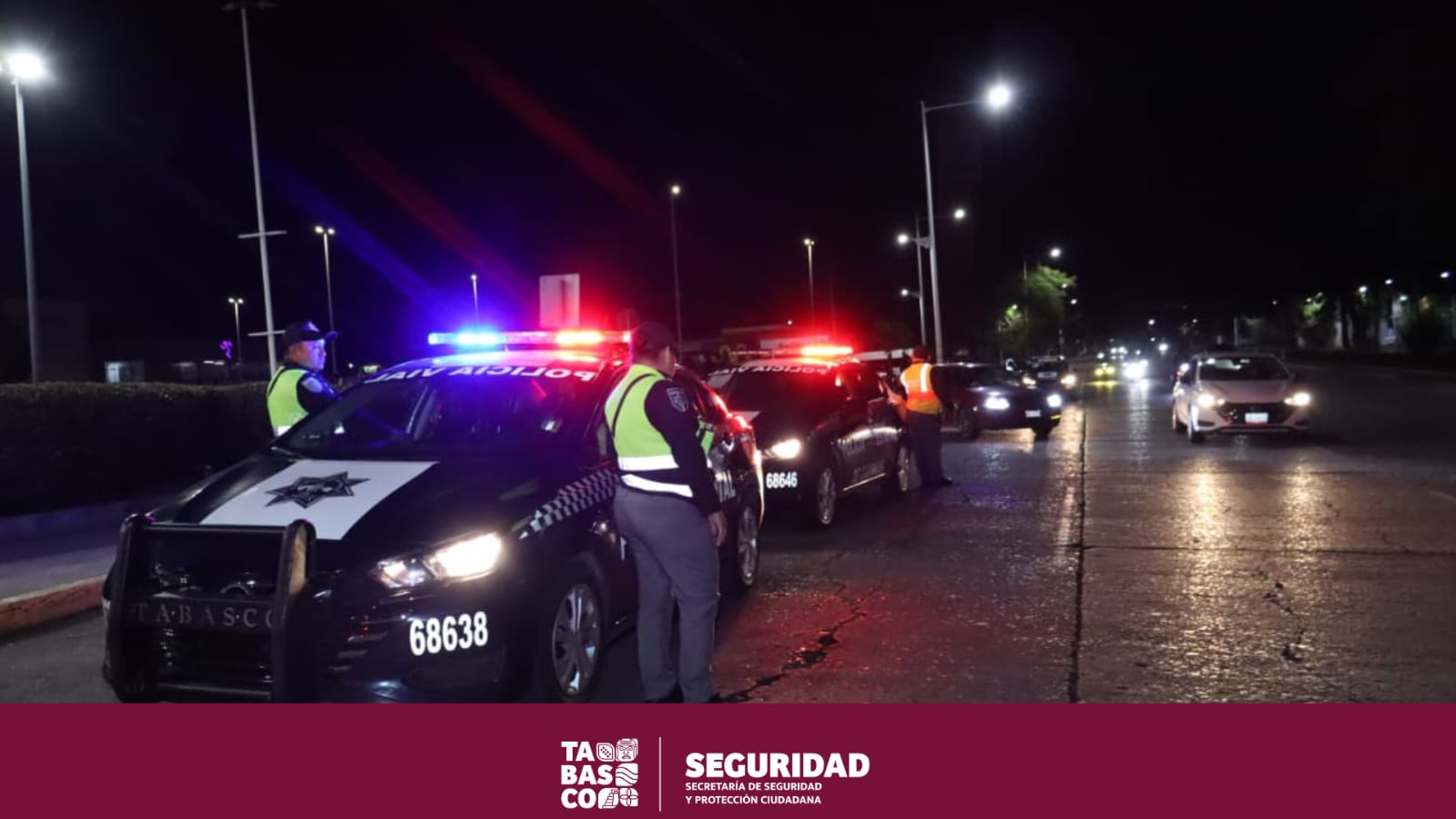 SSPC continúa reforzando la seguridad vial en Villahermosa.