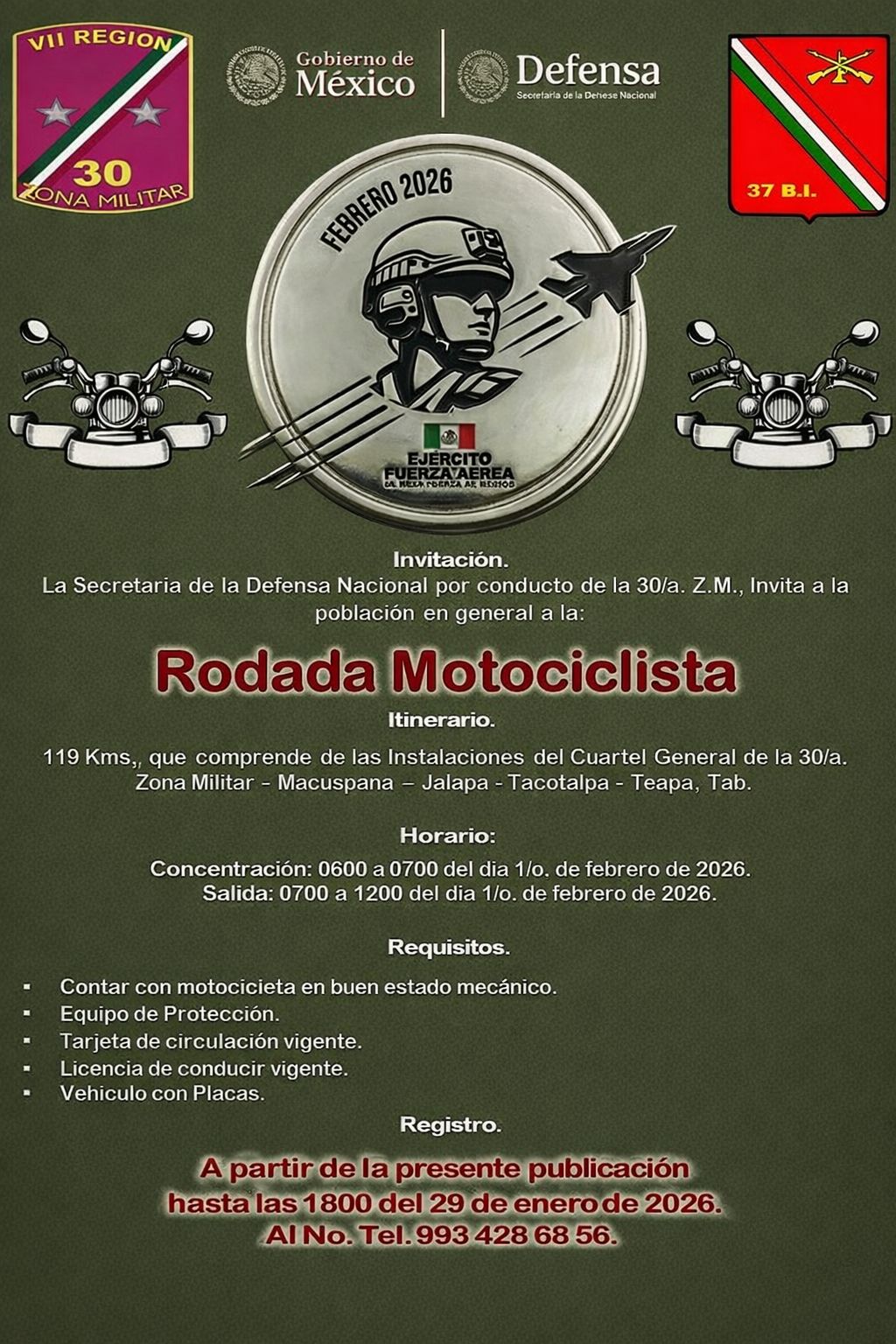 “Se amplía el plazo para recepción de Cartillas de Identidad del Servicio Militar Nacional Clase 2007 y Remisos”.