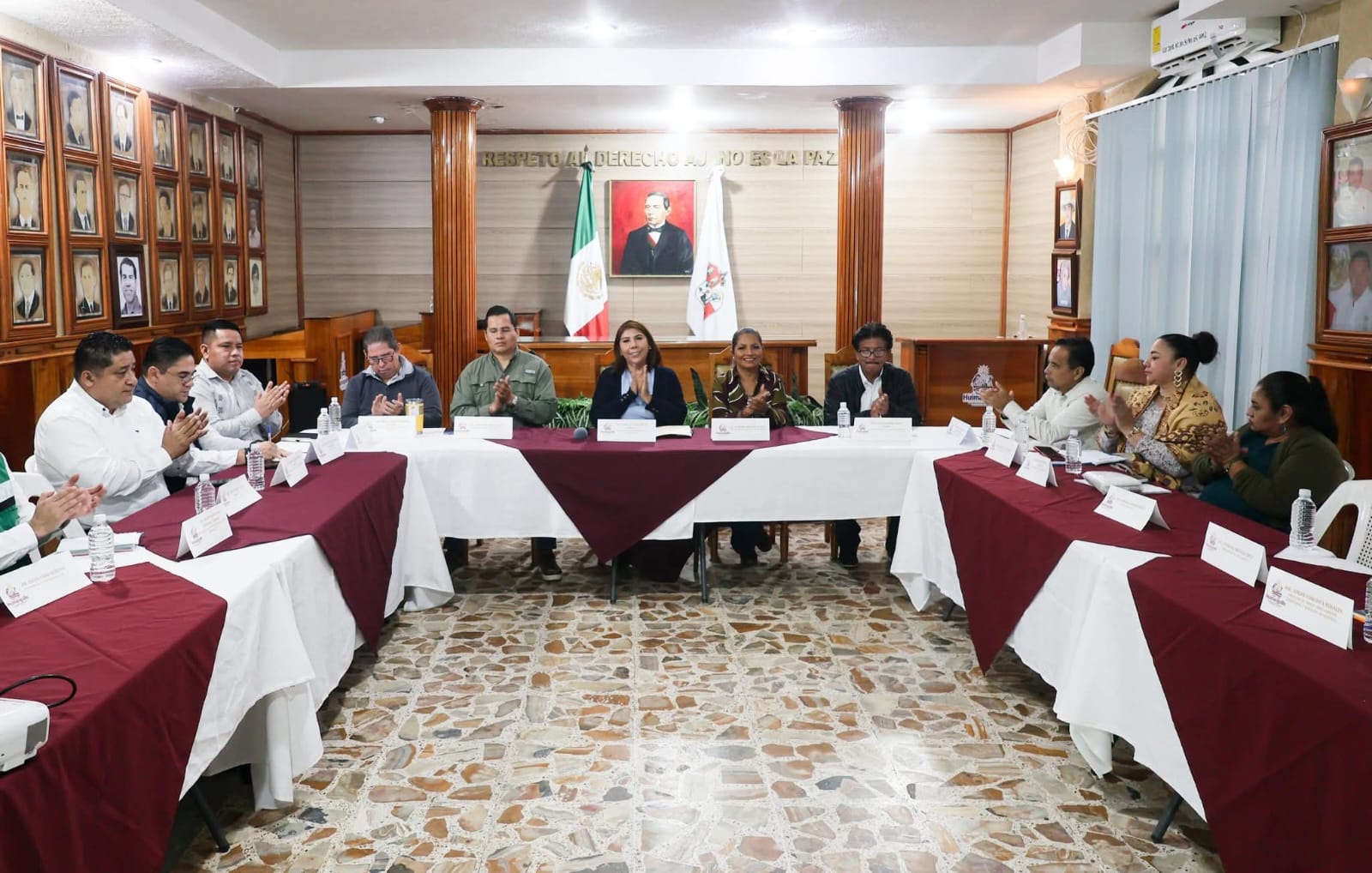 Comité Municipal de Salud en el Municipio de Huimanguillo refrenda el cuidado a la Salud, fortaleciendo las jornadas de vacunación.