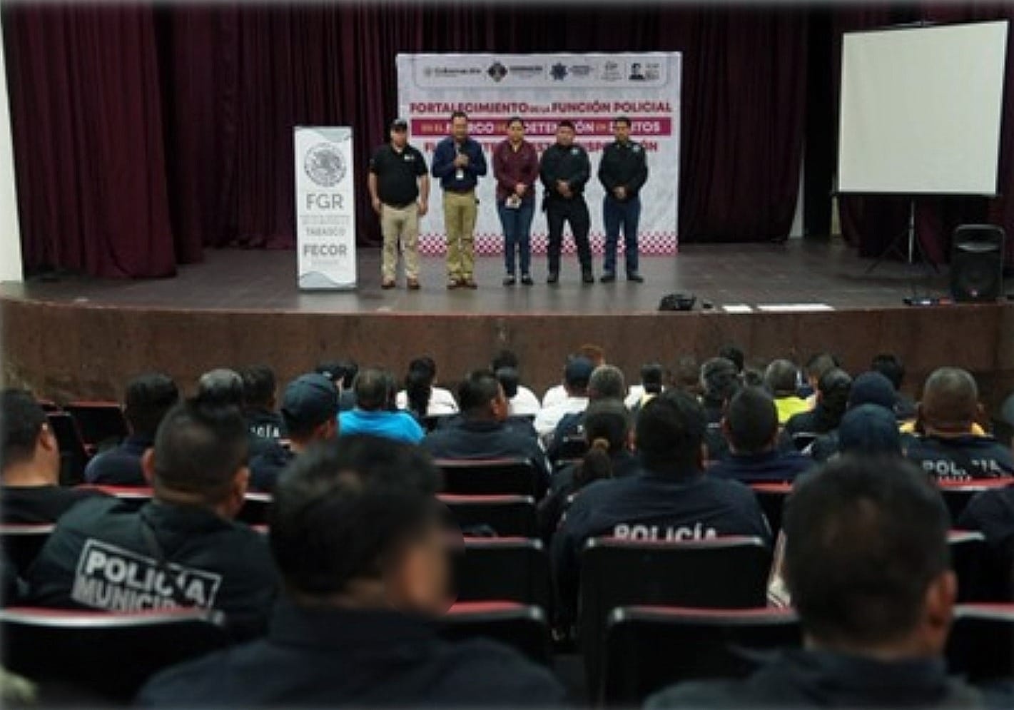FGR LLEVA A CABO CAPACITACIÓN PARA PRIMEROS RESPONDIENTES DE LOS TRES NIVELES DE GOBIERNO EN CUNDUACÁN, TABASCO.