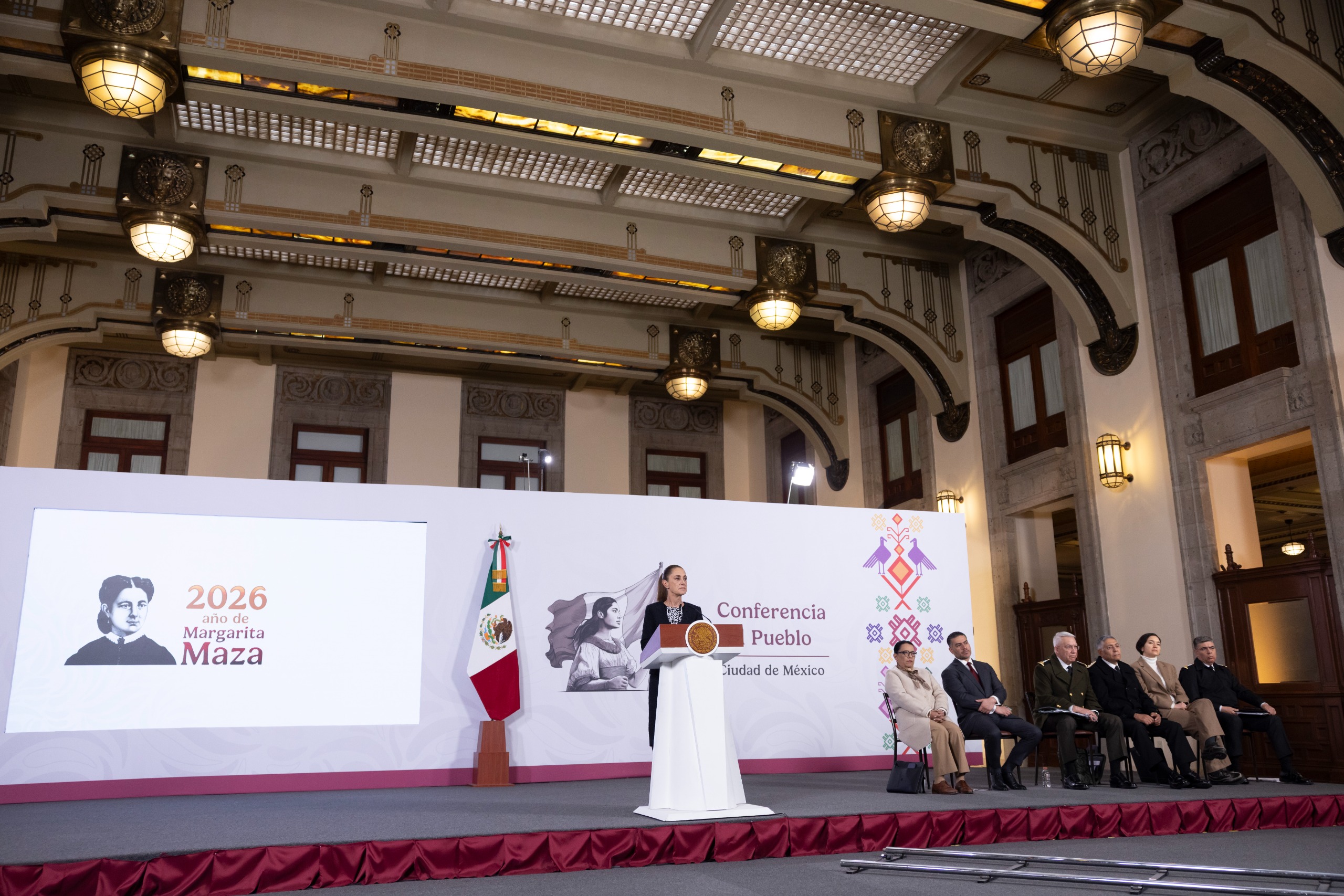 Homicidios dolosos disminuyeron 42% de septiembre de 2024 a enero de 2026; representan 36 homicidios diarios menos: Presidenta.