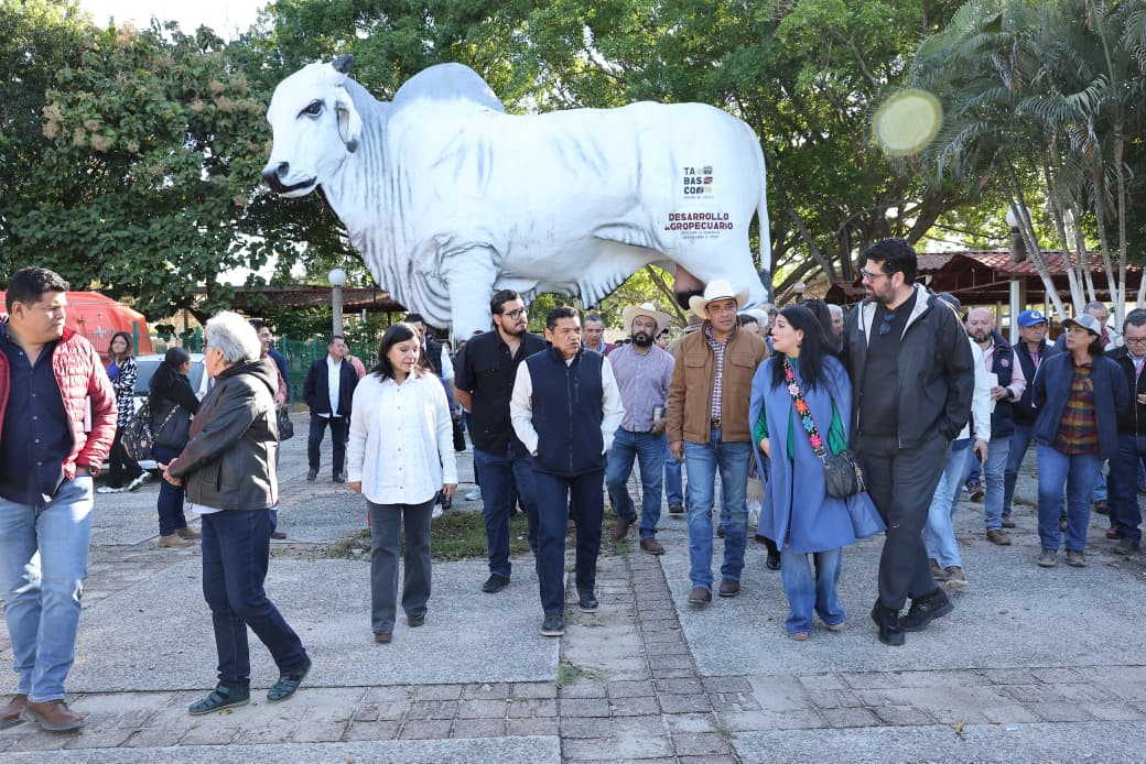 Avanza construcción del Stand Ganadero en el Parque Tabasco ‘Dora María’; Gobierno del Estado invertirá casi 10 mil mdp en obra pública en dos años.