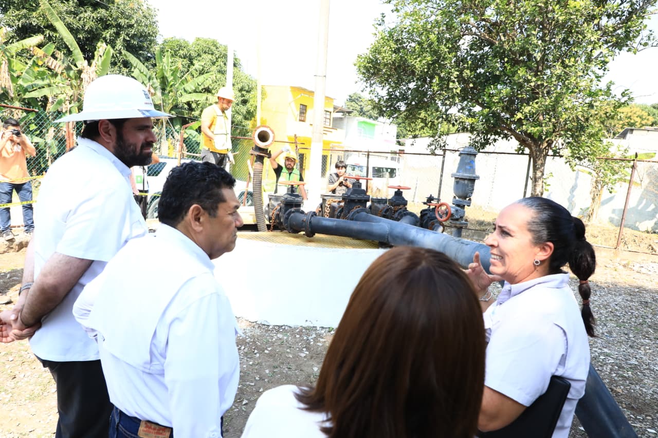 Gobierno del Estado rehabilitará todos los cárcamos en Huimanguillo; Javier May da banderazo de inicio a los trabajos en la estación de bombeo de aguas residuales de la colonia Convivencia.