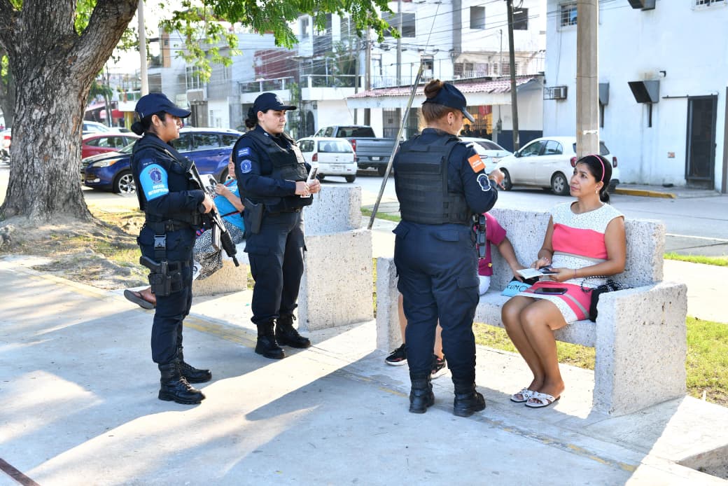Realiza Policía Estatal recorrido de proximidad social en Villahermosa.