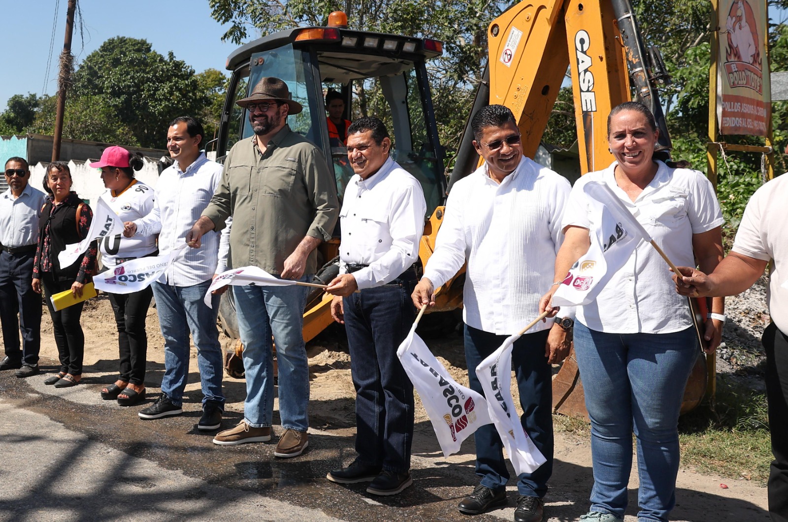 Comunidades de Nacajuca tendrán agua potable de sobra; Javier May puso en marcha construcción de nueva línea de conducción y distribución del vital líquido.
