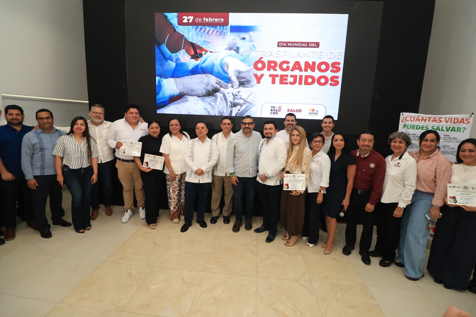 Conmemora Salud el Día Mundial del Trasplante de Órganos y Tejidos.