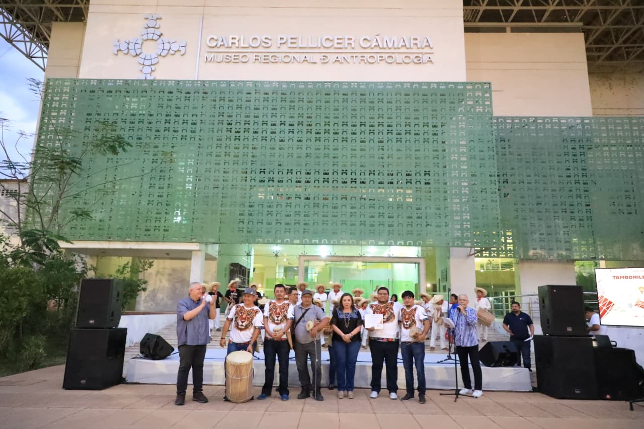 Con música autóctona, tradición y saberes, celebra Gobierno del Estado “Día del Tamborilero Tabasqueño”.