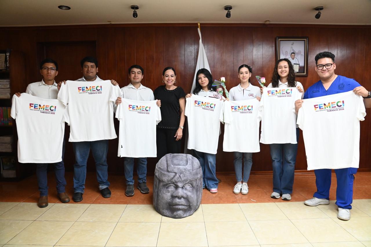 🟥|| Titular de la SETAB, encabeza el abanderamiento de la delegación tabasqueña que participará en la Feria Mexicana de Ciencias e Ingenierías 2026 a realizarse en Sonora.