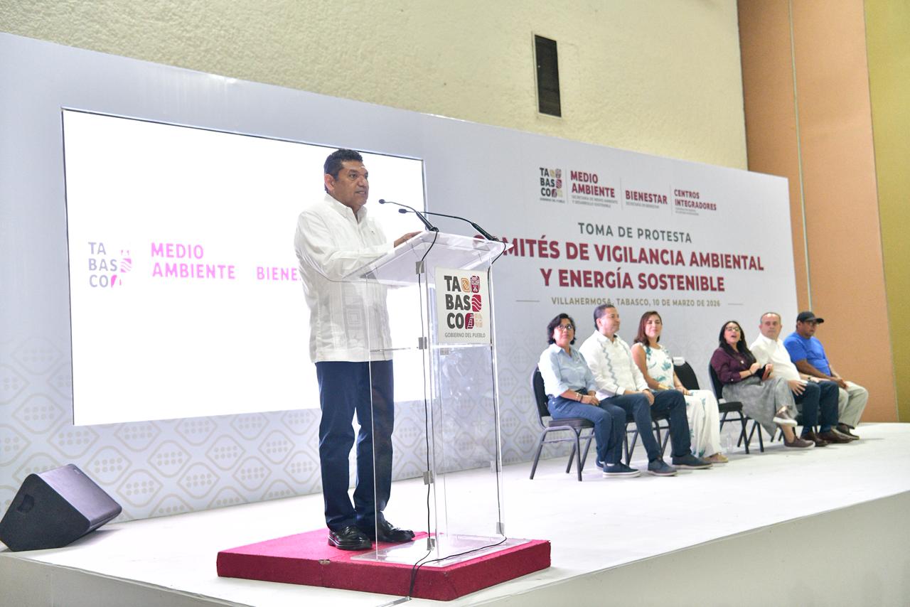 Gobierno del Estado fortalece política ambiental con 208 Comités de Vigilancia y Energía Sostenible.