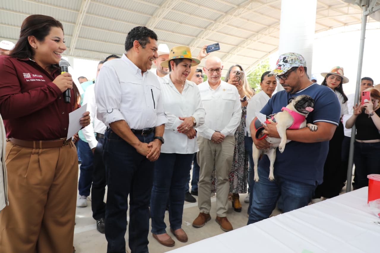 Inicia en Tabasco Semana Nacional de Vacunación Antirrábica Canina y Felina 2026; se protegerán casi medio millón de mascotas.