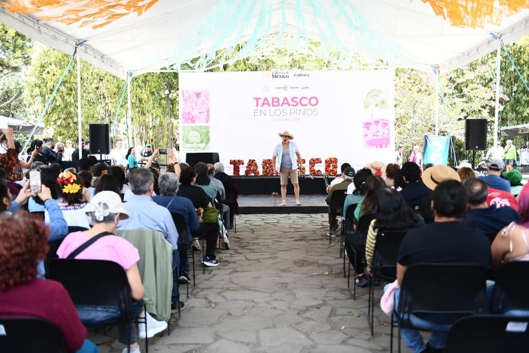 Tabasco fortalece su presencia cultural en Los Pinos con amplia participación artística, gastronómica y más de 26 mil visitantes.