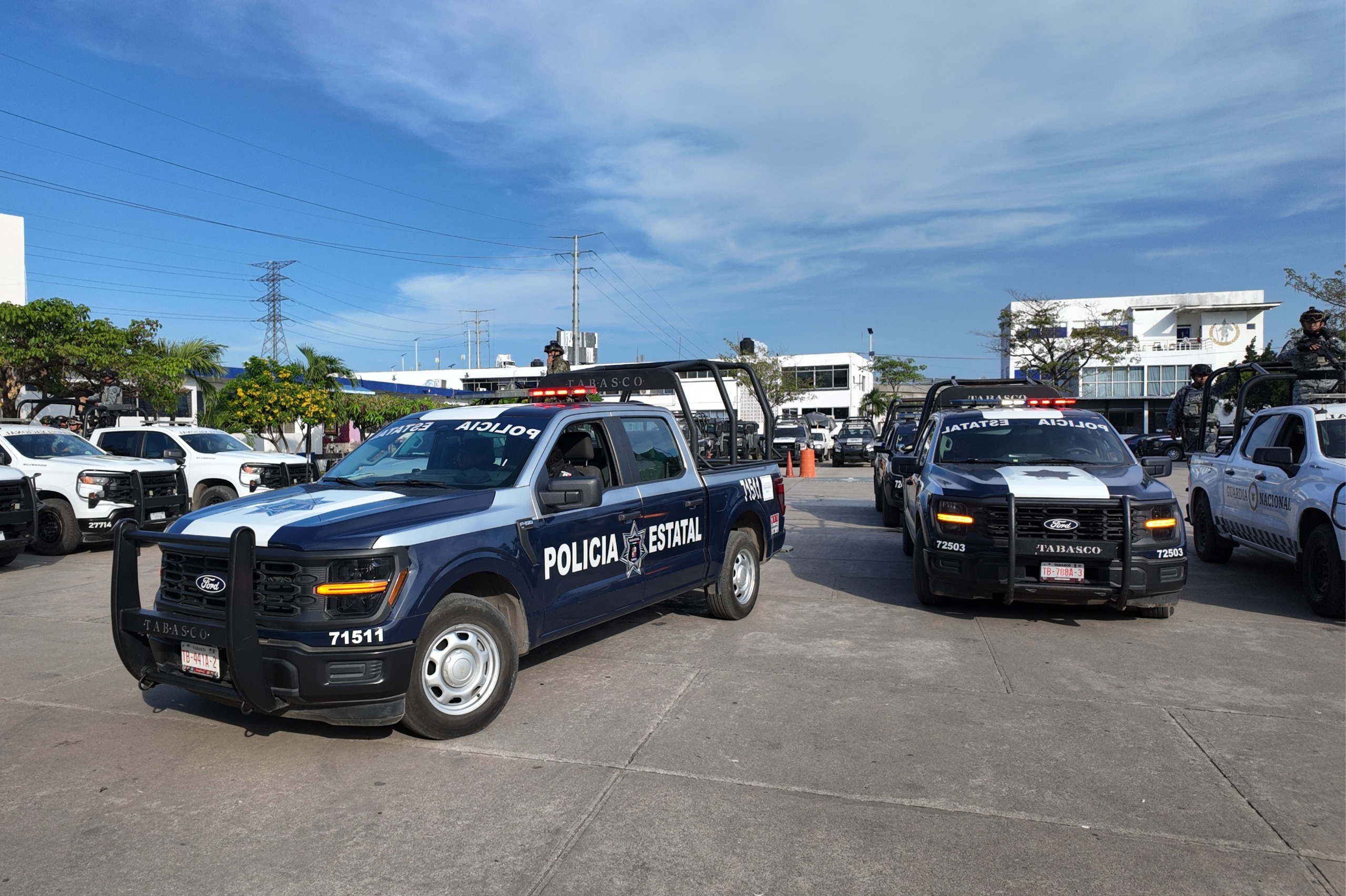 Se refuerza la seguridad con el Operativo Interinstitucional «Tabasco Seguro”.