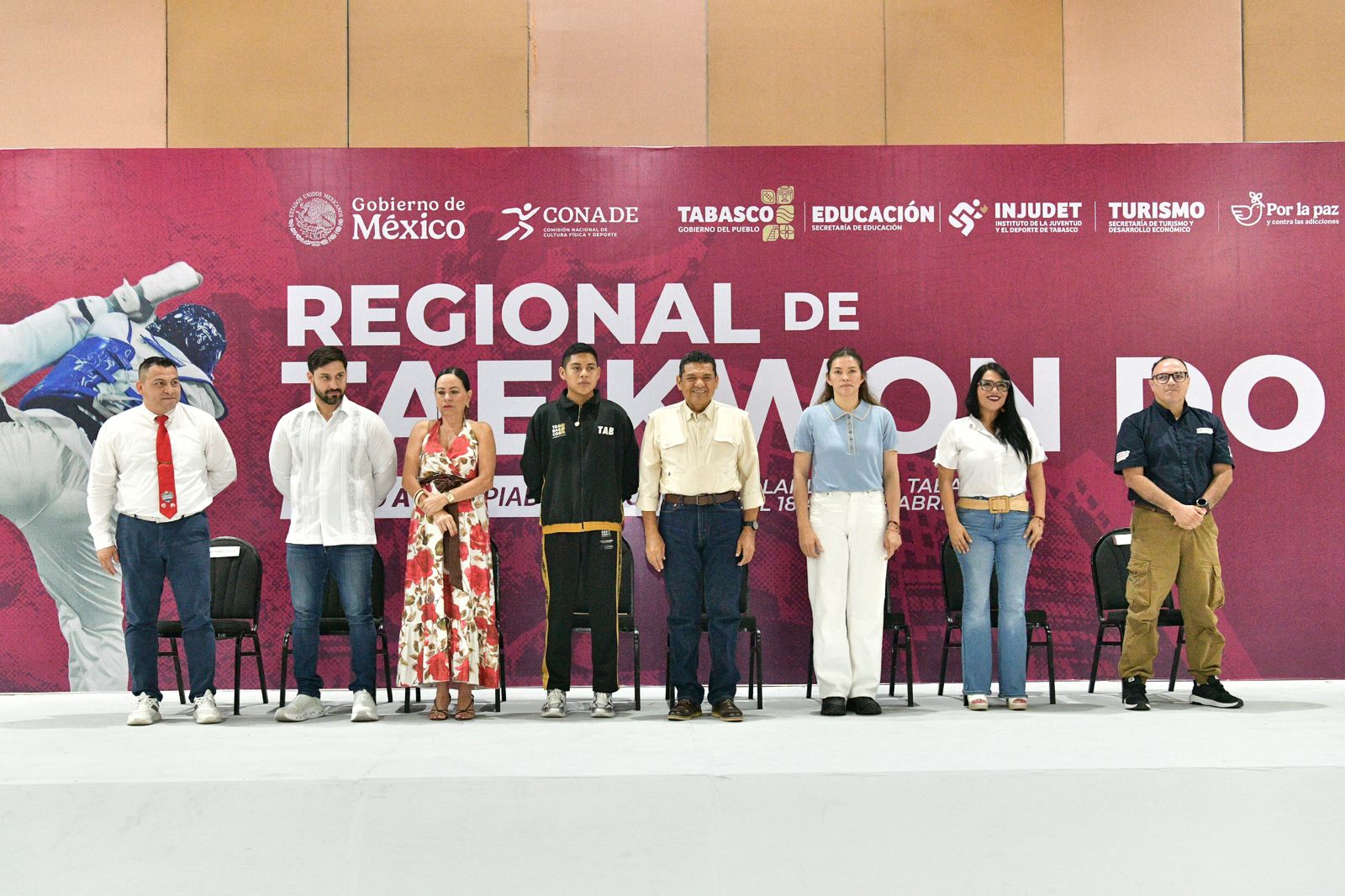 Arranca en Tabasco Torneo Regional de Taekwondo; evento consolida a la entidad como centro deportivo del sureste, afirma Javier May.