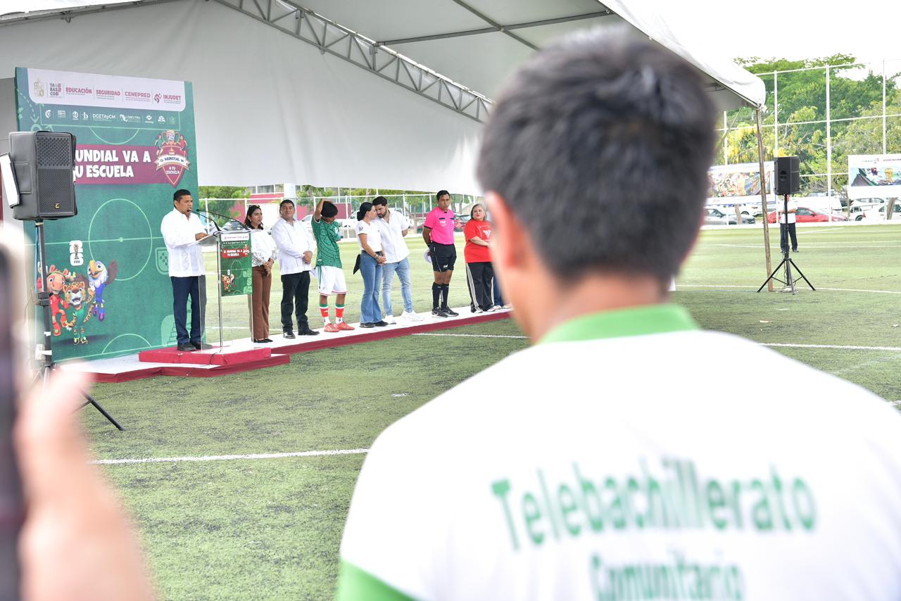 Gobierno del Estado pone en marcha ‘El Mundial va a tu Escuela’, una apuesta por la paz y la comunidad.