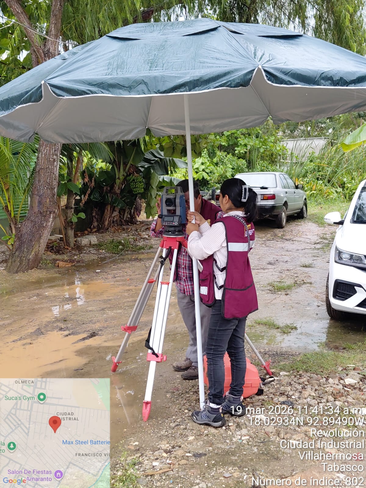 Concluyen acciones de topografía y censo en la colonia “Francisco Villa”, de Centro.