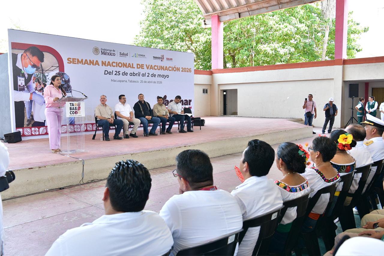 Inicia Semana Nacional de Vacunación con más de 315 mil dosis disponibles para las y los tabasqueños.