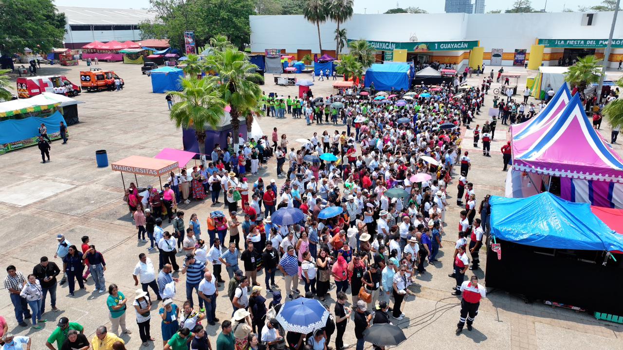 Tabasco supera récord de participación en el Simulacro Nacional 2026; la prevención es prioridad del gobierno de Javier May.