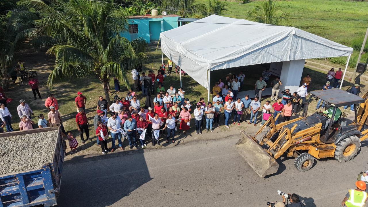 Gobierno del Estado inicia obras sanitarias y deportivas por más de 38 mdp en Cunduacán; se cumplen compromisos y se combate el rezago social.