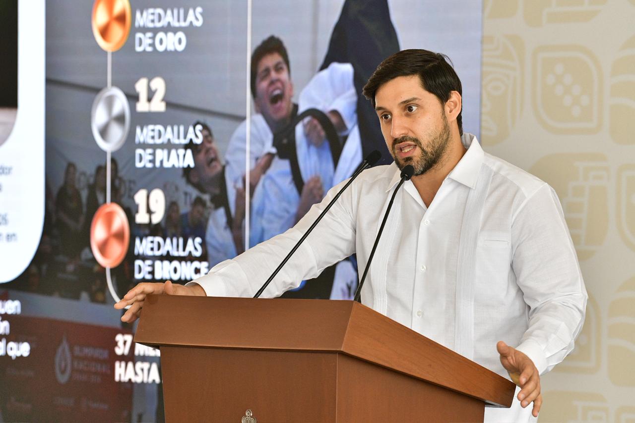Tabasco sigue haciendo historia: acumula 37 medallas en Olimpiada Nacional; las Becas Deportivas que otorga el Gobierno del Estado están dando resultados.