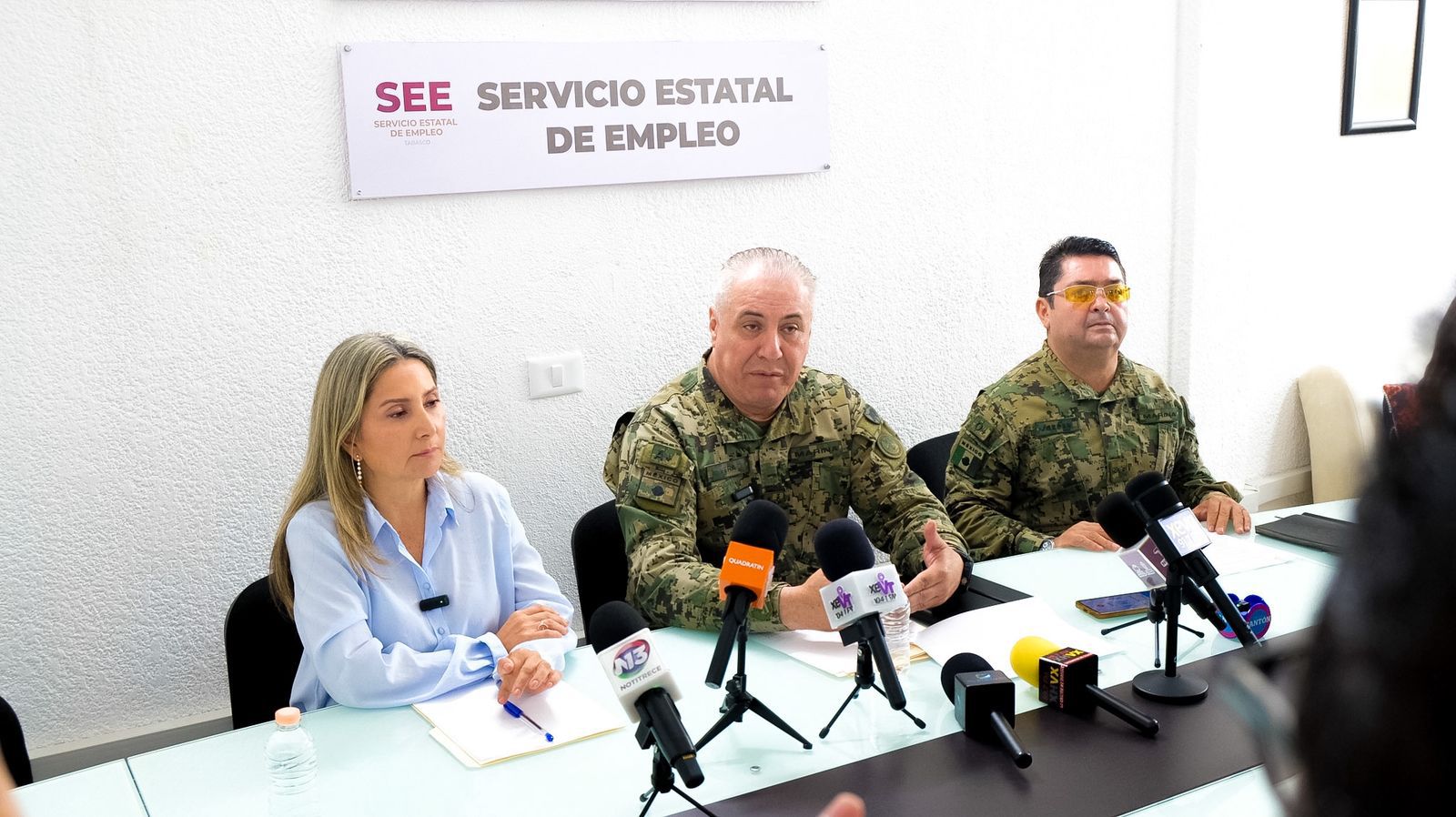Invita Marina a tabasqueñas y tabasqueños a incorporarse a sus filas; fortalece coordinación con el Servicio Estatal de Empleo.