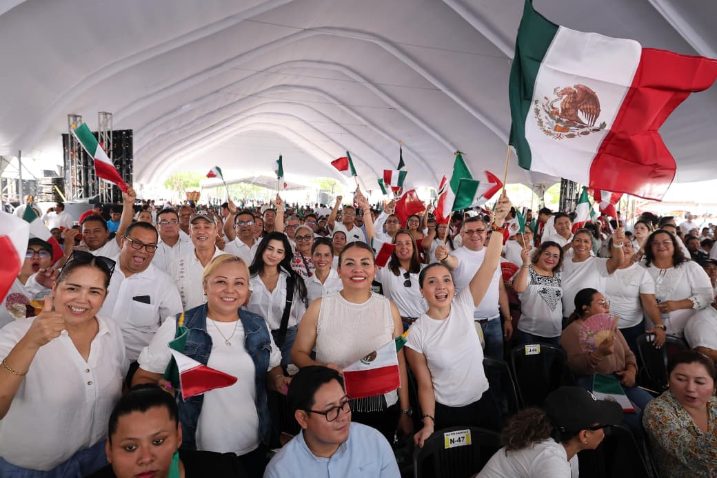 Tabasqueñas y tabasqueños respaldan defensa de la soberanía nacional y reconocen avances en México; logros de la transformación “responden a deudas históricas con nuestro pueblo”: Javier May.