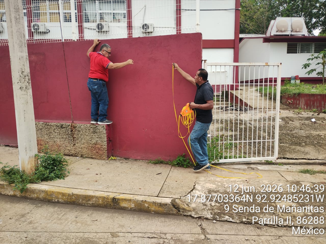 SETAB atiende afectación en infraestructura de la Escuela Primaria “Manuel Beltrán Bastar”.