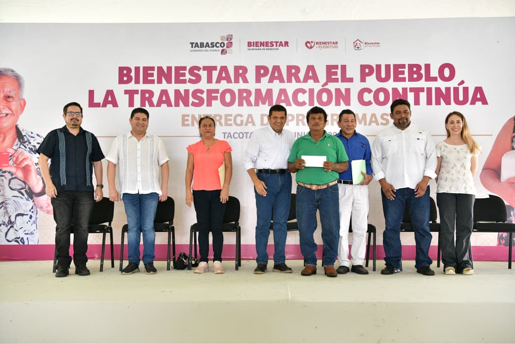 Gobierno del Estado suma a los programas de transformación a más de 4,300 jefas y jefes de familia de Tacotalpa y Macuspana.