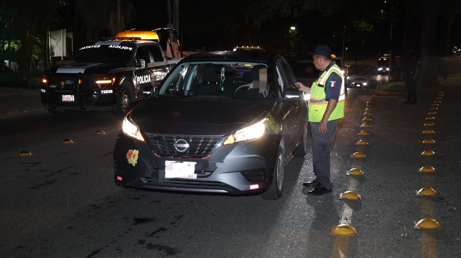 Pone en marcha SSPC operativo alcoholímetro en puntos estratégicos de Villahermosa.
