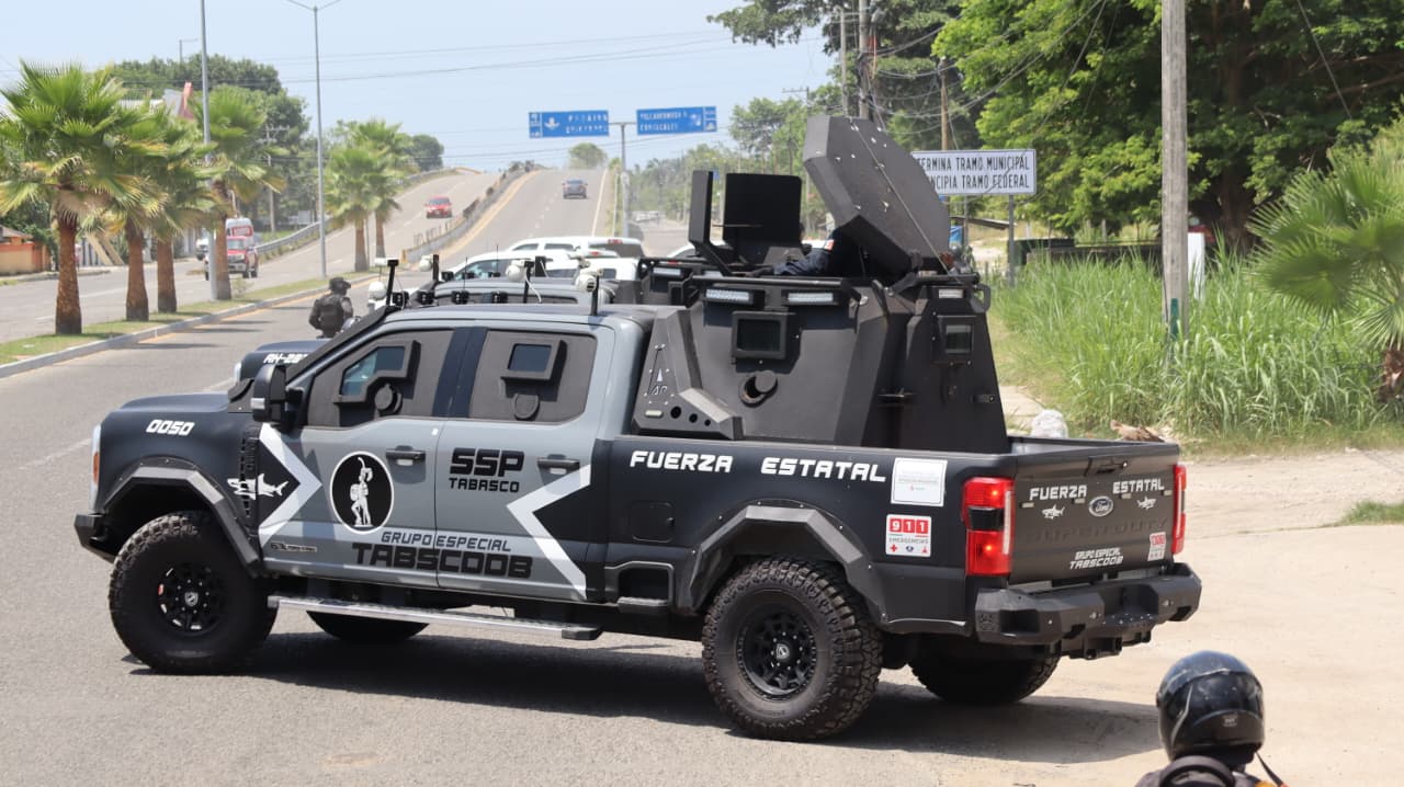 SSPC despliega operativo de seguridad en Comalcalco.