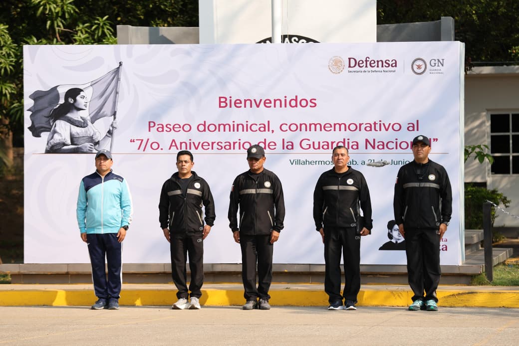 Conmemoran 7º Aniversario de la Guardia Nacional, con actividades recreativas dirigidas a reforzar su cercanía con la sociedad.