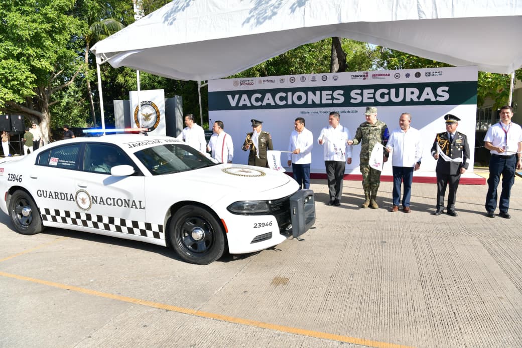 Gobierno del Estado refrenda compromiso con seguridad de las y los tabasqueños; pone en marcha operativo “Vacaciones Seguras”.