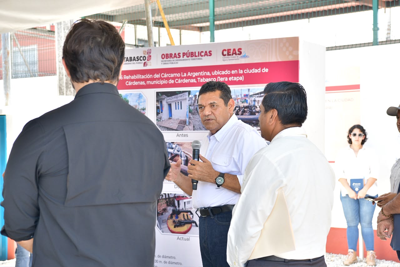 Anuncia Javier May rehabilitación este año de red de aguas residuales en ciudad de Cárdenas; Gobierno del Estado invierte más de 50 mdp.