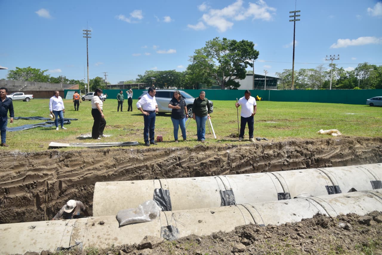 Avanza obra integral del Gobierno del Estado, en la cabecera municipal de Cunduacán, que ayudará a evitar anegaciones en tiempos de lluvias.