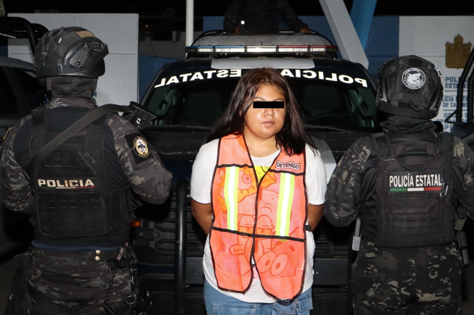 Detiene SSPC a una mujer con arma de fuego y diversas dosis de estupefacientes en Centro.