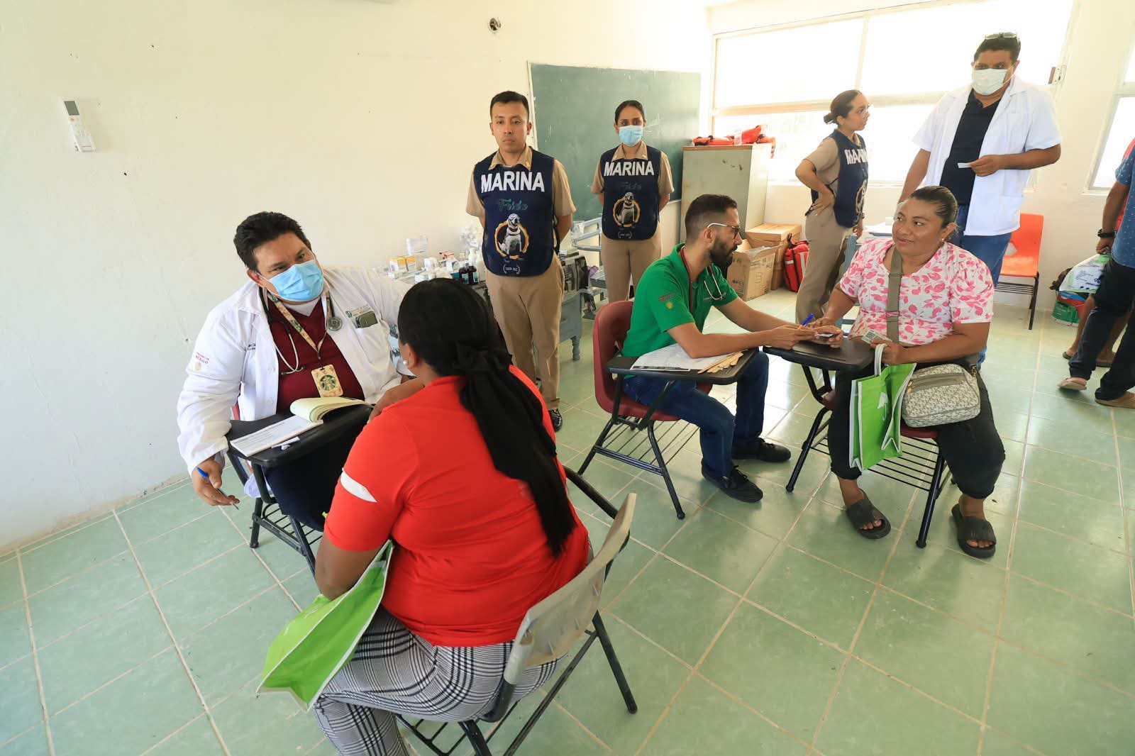 Visita la Caravana Acuática Intersectorial de Salud al poblado Chanero y la ranchería Constitución de Jonuta.